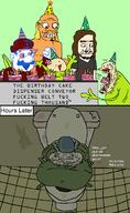 artist:treeroot birthday bulk_bogan comic fren girlfren grand_dad kermit massive_diarrhea streamer:joel vargFren // 750x1220 // 362.8KB