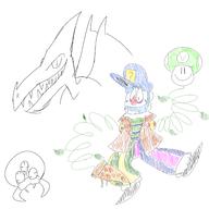 Game:Metroid artist:Dunkeyshspittle clown game:arms metroid ridley streamer:vinny // 2500x2500 // 1.7MB