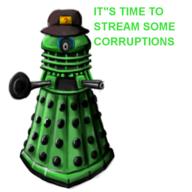 Dalek artist:lizzaroro corruptions doctor_who streamer:vinny // 600x600 // 207.3KB