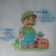 Game:Green_Mario_64 Vinny_Mario artist:EnjoysGreatStreams streamer:vinny // 1932x1942 // 1.8MB