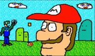anthropomorphic_clouds anthropomorphic_hills artist:vinny goomba grass hat luigi mario mario_paint nose question_block sleep_paralysis_demon streamer:vinny super_mario // 848x507 // 857.6KB