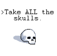 artist:doc game:shadowgate pixel_art skulls streamer:joel vinesauce // 221x218 // 2.4KB