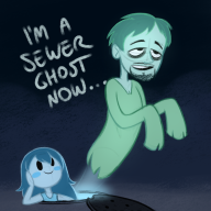 artist:knoxrobbins game:spooky's_house_of_jump_scares ghost sewer spooky streamer:vinny // 1000x1000 // 802.5KB