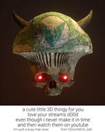 3d icon mushroom red_eyes skull streamer:joel vinesauce // 1024x1280 // 332.0KB