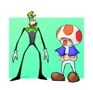 artist:colorbled corruptions game:Luigi's_Mansion luigi streamer:vinny toad // 1567x1512 // 444.6KB