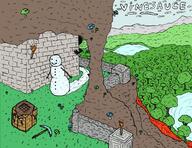artist:Minute_Delta barney enderfriend game:minecraft snowman streamer:vinny // 1650x1275 // 1.3MB