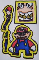 CHARACTER:NES_WARIO_MARIO_LUIGI artist:EMOTIONAL_SUPPORT_GHOST game:Mario_Party_3 game:super_smash_bros streamer:vinny // 1361x2087 // 1.4MB