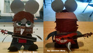 artist:Drawer_Mary cardboard_craft game:Among_Us game:gregory_horror_show game:vrchat papercraft rat red_vox streamer:vinny // 1679x962 // 1.8MB