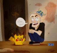 artist:CheesyDraws game:garry's_mod pikachu streamer:joel // 1714x1608 // 3.7MB