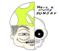 artist:caroose_carootler crust skull streamer:vinny sunday // 2288x1992 // 1.3MB