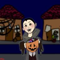 Halloween artist:zapthatthirst streamer:joel vampire // 768x768 // 388.3KB