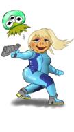 artist:persnifolous miss_piggy streamer:joel zero_suit // 720x1280 // 360.7KB