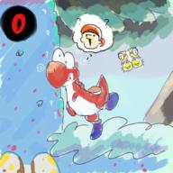 artist:peach-rings corruptions game:yoshi's_island streamer:vinny yoshi // 2000x2000 // 2.0MB