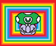 artist:pinklesfattits mr_dink pixel_art rainbow streamer:vinny vineshroom // 114x96 // 1.9KB