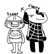 artist:bosscoolaid_from_chat cherry game:animal_crossing scoot vinesauce // 435x483 // 23.8KB