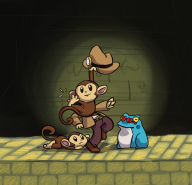 artist:breadotop frog game:spelunky monkey spelunky_contest_2014 streamer:ky // 917x888 // 457.9KB