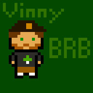 brb pixel streamer:vinny unfinished vinesauce // 640x640 // 3.8KB