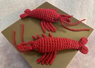 artist:misnova crochet shrimp streamer:vinny // 2387x1712 // 1.1MB