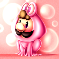 artist:mathewmii corruptions frog frog_suit game:super_mario_bros_3 luigi pink streamer:vinny // 1280x1280 // 997.4KB