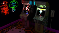 3d arcade artist:nutmeg_raccoon neon red_vox streamer:vinny // 1920x1080 // 2.9MB
