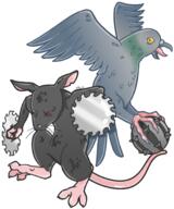 artist:katkit_bar flying_rats galaxy_brain game:besiege pigeon rats smooth_brain streamer:vinny // 1500x1800 // 1.0MB