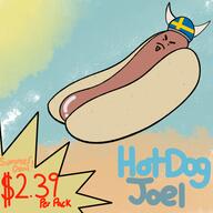 artist:danmakuspam hotdog streamer:joel // 500x500 // 234.1KB