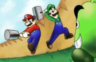 artist:ChargeThenLance game:Mario_and_Luigi_Superstar_Saga streamer:vinny // 2000x1300 // 2.6MB