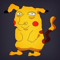 pikachu pokemon streamer:vinny vinesauce // 1500x1500 // 3.5MB