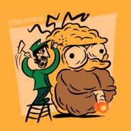 Sculpting artist:SCREENONYMOUS game:Donkey_Kong_Bananza homer_simpson streamer:vinny // 1000x1000 // 309.7KB
