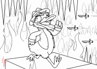 artist:trinawolfy duck game:1001_spikes streamer:vinny // 925x663 // 136.4KB