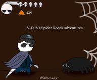 artist:salmiakki game:Hollow_knight spider spider_room streamer:vinny v-dub vinealien // 1113x920 // 207.3KB
