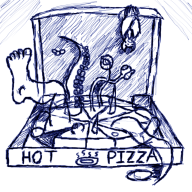 artist:peepapwaluigi game:paranoiascape pizza // 1000x1000 // 1.1MB
