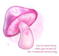 artist:cryptidkitten pink streamer:vinny valentines_day vineshroom // 847x800 // 632.5KB