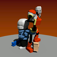 3d animated artist:carecoaxer game:undertale papyrus sans streamer:joel // 1000x1000 // 4.3MB