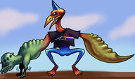 artist:nevarky dinosaur game:animal_crossing_new_horizons streamer:vinny // 1661x966 // 764.9KB