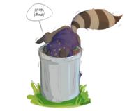 artist:tony game:shoppe_keep_2 raccoon streamer:revscarecrow trash // 2484x2066 // 1.1MB