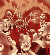 artist:leuosto blood game:doom skeleton streamer:vinny vinesauce // 1736x1896 // 2.5MB