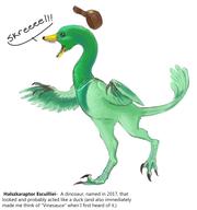 Halszkaraptor_Escuilliei artist:noxmateri duck streamer:vinny vineraptor // 900x962 // 326.5KB