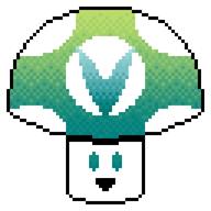 logo pixel_art streamer:vinny vinesauce // 256x256 // 2.7KB