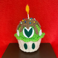 artist:misnova birthday cake crochet streamer:vinny vineshroom // 647x647 // 581.0KB