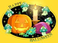 Halloween artist:goldrubyproduction candle happy_halloween pumpkin streamer:vinny vineshroom // 2380x1790 // 1.6MB