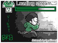 animated artist:graYson brb streamer:vinny // 320x240 // 48.1KB